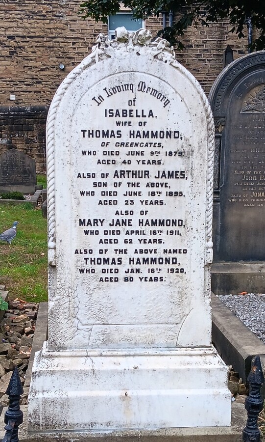 Hammond family grave - after